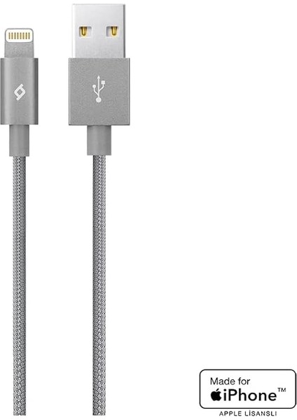 Alumicable Mfi iPhone ile Uyumlu 120CM Şarj Kablosu - Uzay Grisi (2DKM02UG) fiyatları
