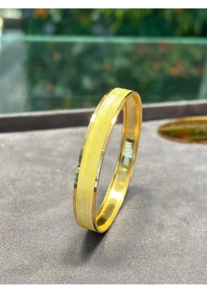 8 gr (Gram) Noktalı Şarnel Bilezik Yatırımlık İşçiliksiz 22 Ayar Altın