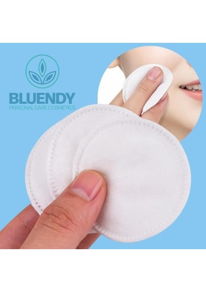 Bluendy 200 Adet Yuvarlak Makyaj Temizleme Pamuğu -%100 Saf Premium Kalite Disk Pamuk, Fondöten ve Makyaj Çıkarma Pedi, Tüy Bırakmaz, Yumuşak ve Taşınabilir (M, Adet, 200) fiyatları