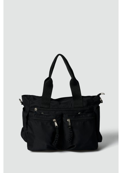 Bones Çok Gözlü El ve Omuz Çantası Siyah fiyatları