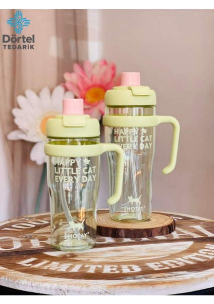 H2O Tritan Saplı Pipetli Matara 1250 ml