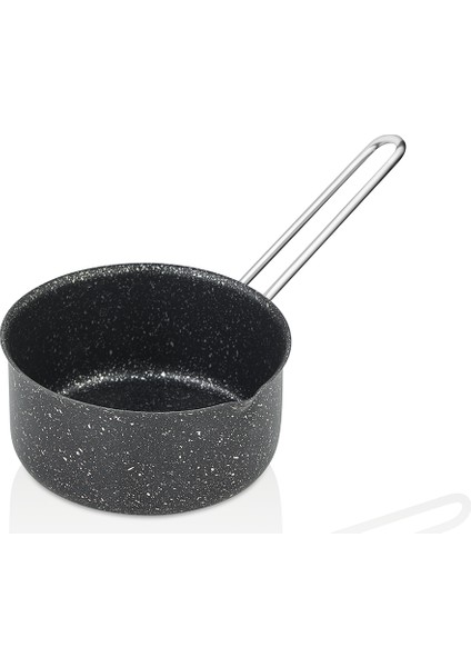 Döküm Granit Sütlük ve Sosluk 14 cm Siyah Indüksiyonlu