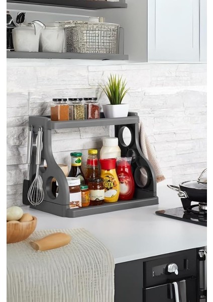 Life Tezgah Üstü Organizer Düzenleyici Gri Renk MIT1066