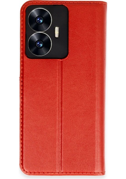 Realme C55 Kılıf Trend S Plus Kapaklı Kılıf - KIRMIZI-(5796) - X736I499-R65736