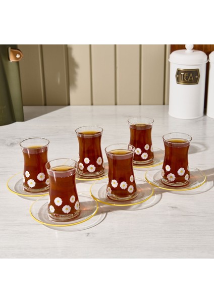 Fiona 12 Parça Çay Seti - Şeffaf - 170 ml