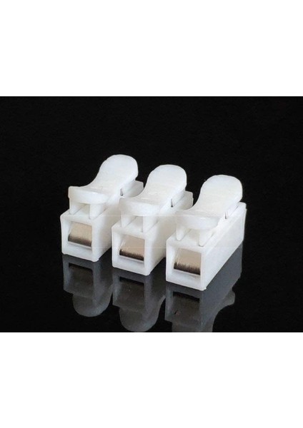 Vidasız Yaylı Klemens 3&apos;lü 3 Pinli Yaylı Klemens 50 Adet