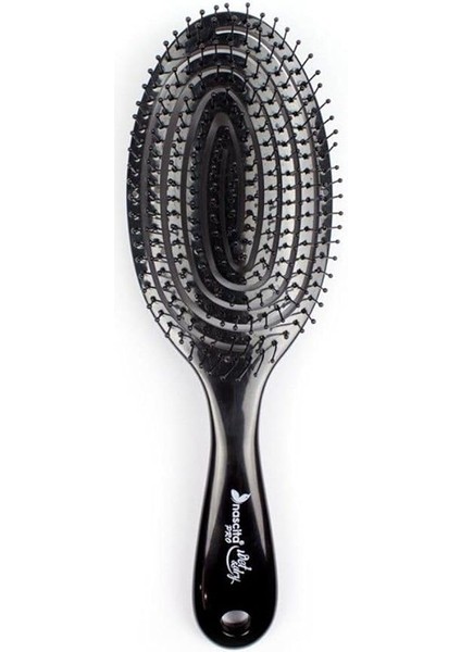 Nascita Pro Üç Boyutlu Oval Saç Fırçası-03 Siyah 1 Paket(1 x 1 Adet)