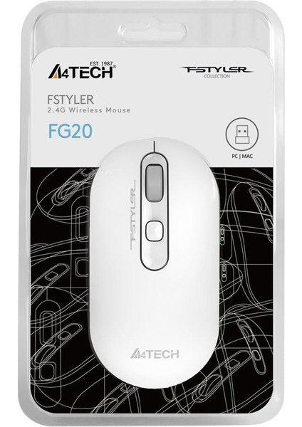 A4 Tech FG20 Beyaz Nano Kablosuz Optik 2000 Dpi Mouse fiyatları