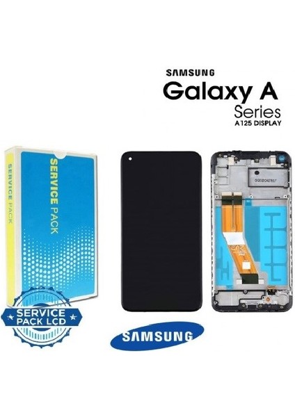 Samsung A125 A12 LCD Ekran + Dokunmatik Çıtalı %100 Kvk Servis Ürünüdür.