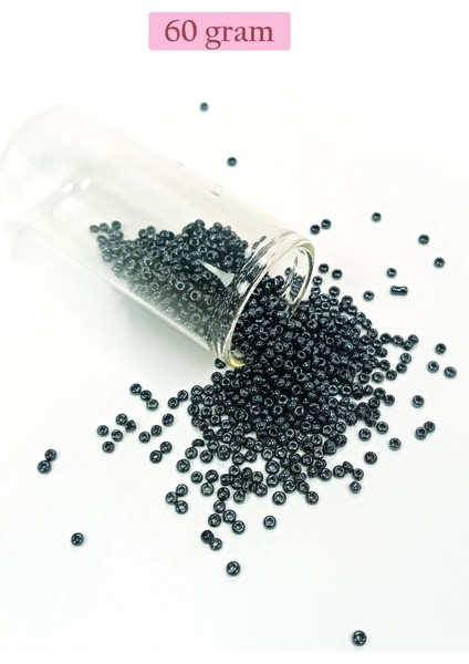 Litaetrend Dökme Cam Kum Boncuk (11/0) 2 mm - 60 Gram - Koyu Yeşil - BNC054