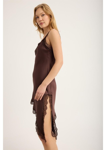 Saten Dantel Kalın Askı Elbise fırsatları