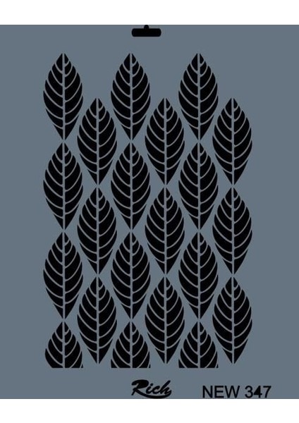 Rich New Seri N-347 Stencil 35X25 cm