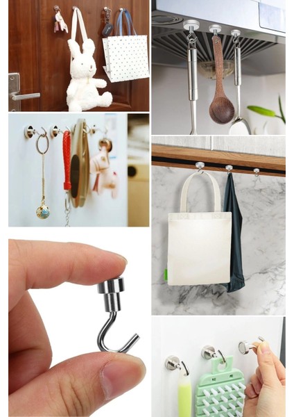 Güçlü Manyetik Mutfak,banyolar Için Çok Amaçlı 2'li Magnet Askı