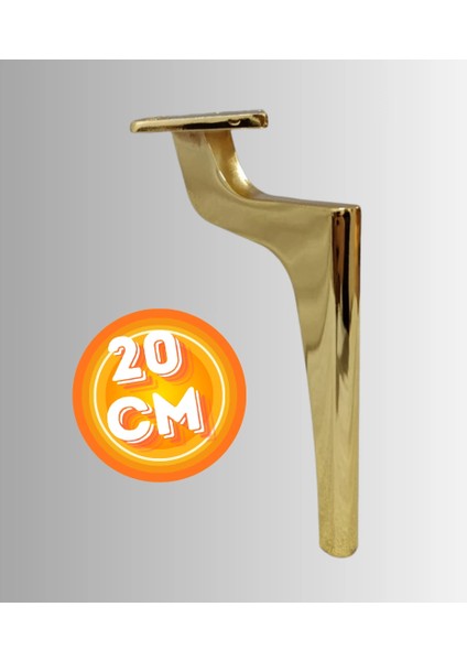 20 cm Metal Zirve Ayak Koltuk Ayağı Mobilya Ayağı Ünite Ayağı Konsol Ayağı Puf Berjer Ayağı
