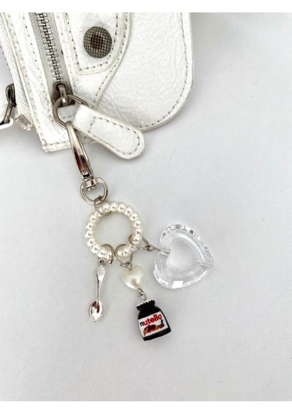 Kaşık Charmlı Çikolata Çanta Aksesuarı