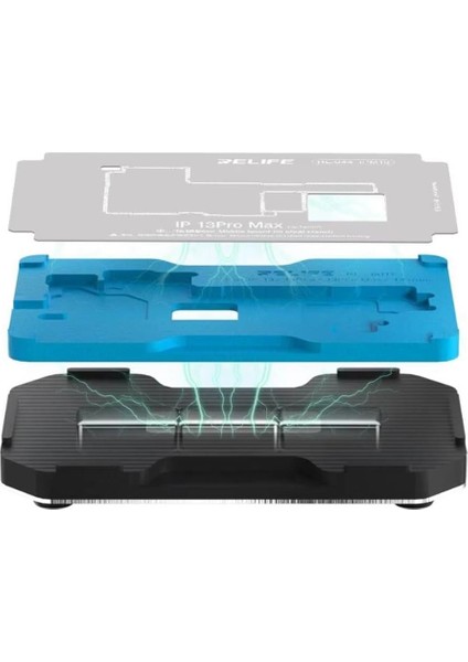 RL-601T 26'sı 1 Arada Orta Katman Kalay Dikme Bga Reballing Platform Seti (Iphone x – 16 Pro Max) modelleri