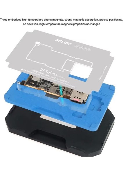 RL-601T 26'sı 1 Arada Orta Katman Kalay Dikme Bga Reballing Platform Seti (Iphone x – 16 Pro Max) fırsatları