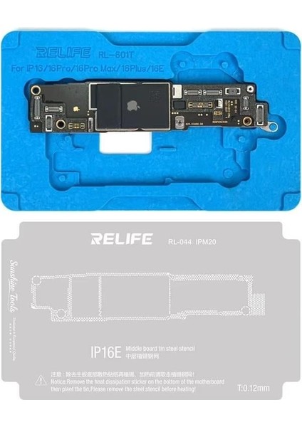 RL-601T 26'sı 1 Arada Orta Katman Kalay Dikme Bga Reballing Platform Seti (Iphone x – 16 Pro Max) indirimleri