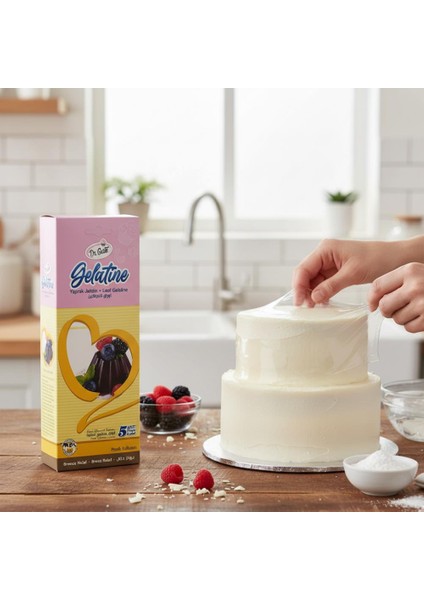 Mini Yaprak Jelatin 5’li Zarf – Pasta, Tatlı ve Jöle Tarifleri Için Doğal Kıvam Arttırıcı fiyatları