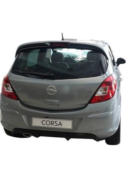Opel Corsa D Uyumlu Egzoz Çıkışı Kapalı Difüzör 2006-2014 Parlak Siyah