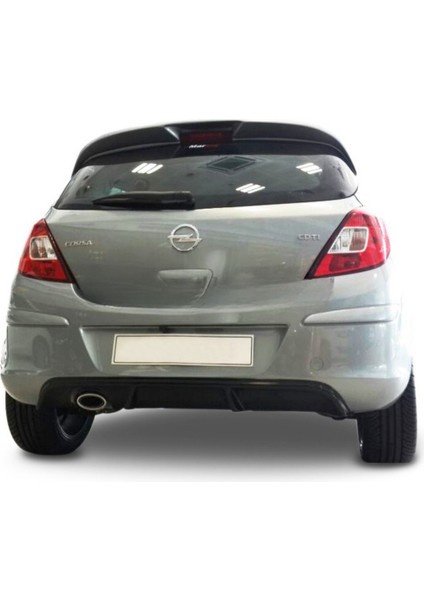 Opel Corsa D Uyumlu Egzoz Çıkışı Kapalı Difüzör 2006-2014 Parlak Siyah modelleri
