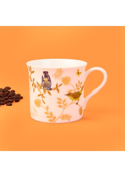 Kitchen Kuş Desenli New Bone Kupa - Beyaz - 300 ml fiyatları