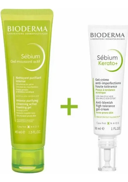 Asfstore Bioderma Sebium Kerato+ 30ML + Sebium Jel Actif 45ML