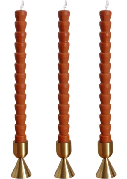 Şamdan Mum 3’lü Set