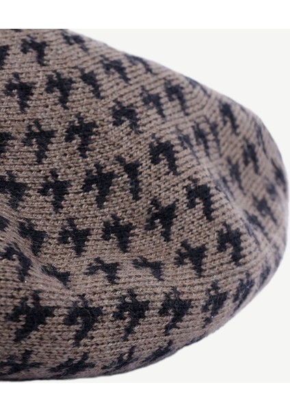 Yün Karışımlı Desenli Fransız Şapkası fiyatları