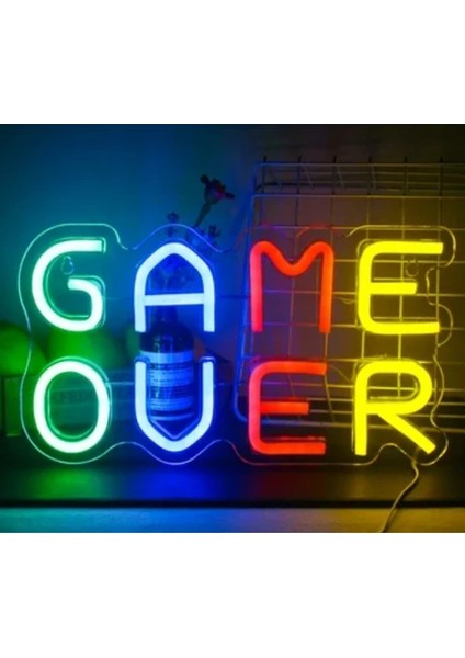 Buğz Game Over Tasarımlı Neon LED