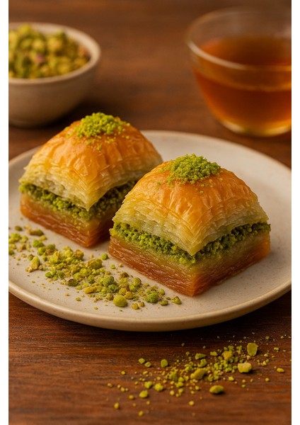 Fıstıklı Özel Kare Baklava 500 gr modelleri