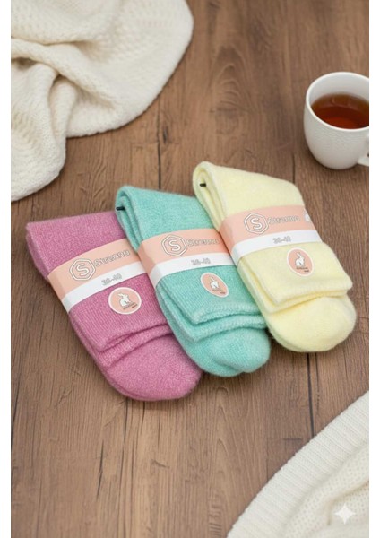 Angora Yün Çorap (3 Adet)