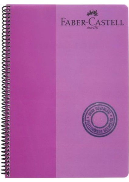 Faber Castell Pp Kapak Spiralli Çizgili 80 Yp. 5075 000127-MOR