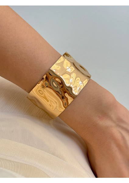 316L Çelik Kalın Kelepçe Bileklik Kadın Bilezik modelleri