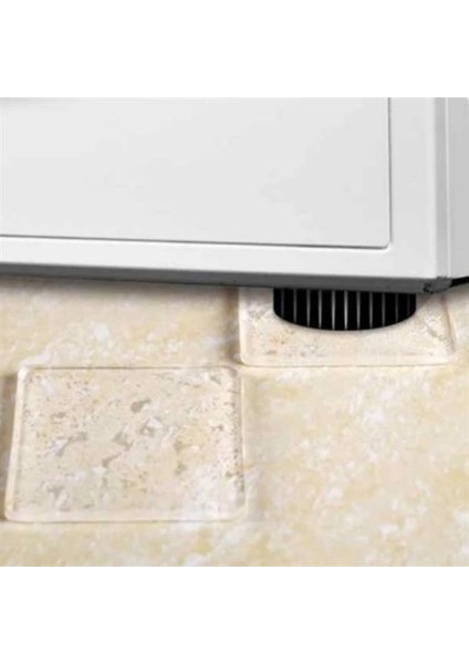 4 Adet Silikon Şeffaf Koltuk Mobilya Masa Beyaz Eşya Yazıcı Koruyucu Kaydırmaz Dayanıklı Pe