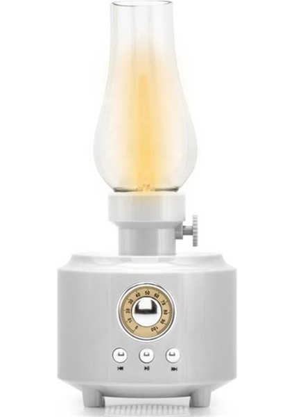 C210 Beyaz Bluetooth Nostalji Gaz Lambası SPEAKER100-100-200MM