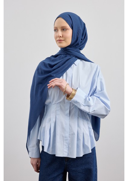 Organik Crash Şal Indigo fırsatları