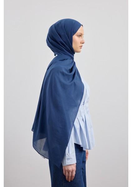 Organik Crash Şal Indigo indirimleri