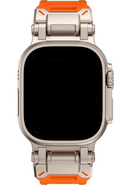 Apple Watch 11 10 46MM 9 8 7 6 Se Ultra Uyumlu 49-46-45-44-42MM Metal Pimli Tokalı Premium Silikon Kordon – Dayanıklı Spor Rubber Kayış modelleri