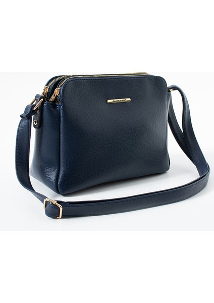 Sanmorris Glc Gold Detaylı 3 Bölmeli Omuz ve Çapraz Çanta