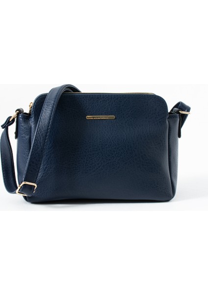 Sanmorris Glc Gold Detaylı 3 Bölmeli Omuz ve Çapraz Çanta