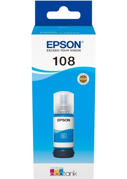 108 T09C2 Cyan Mavi Şişe Mürekkep T09C24A L18050-L8050