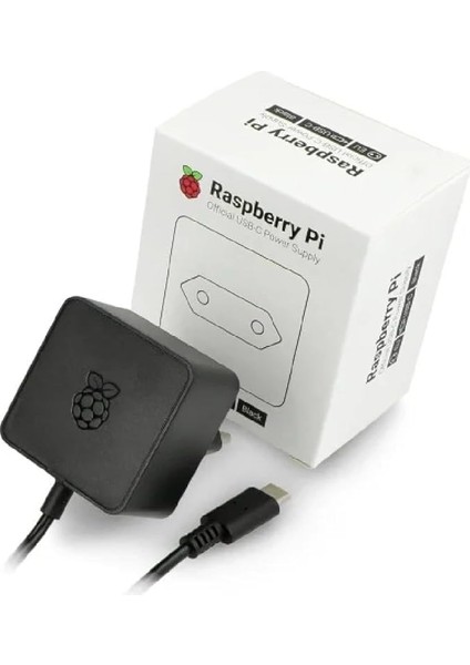 4596 Pi - Raspberry Pi 4 Model B, Usb-C, 5.1V, 3A Için Resmi Güç Kaynağı