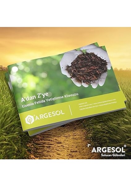 Tarım 500 Adet Kırmızı Kaliforniya Kompost Gübre Solucanı ve 2.5 kg Fermente Solucan Maması modelleri