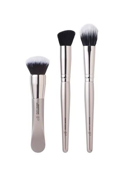 E.l.f. Macun Araçları Üçlü, Macun Ürünleri Için 3'lü Yüz Makyaj Fırçası Seti, Macun Astarı, Allık ve Bronzlaştırıcı, Vegan ve Hayvanlar Üzerinde Denenmemiş Olarak Kolayca Karıştırmanıza Yardımcı Olur modelleri
