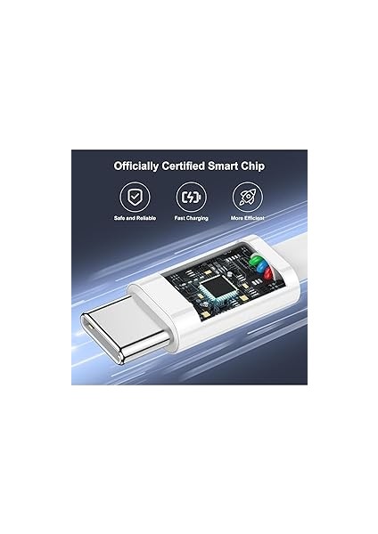To Usb-C 60W Hızlı Şarj Kablosu, Beyaz 2 Metre Hasır Kablo fırsatları