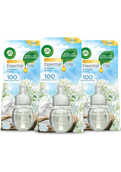 Air Wick Elektrikli Oda Kokusu Yedek Şişe, Temizliğin Esintisi (1 x 3 Adet) modelleri