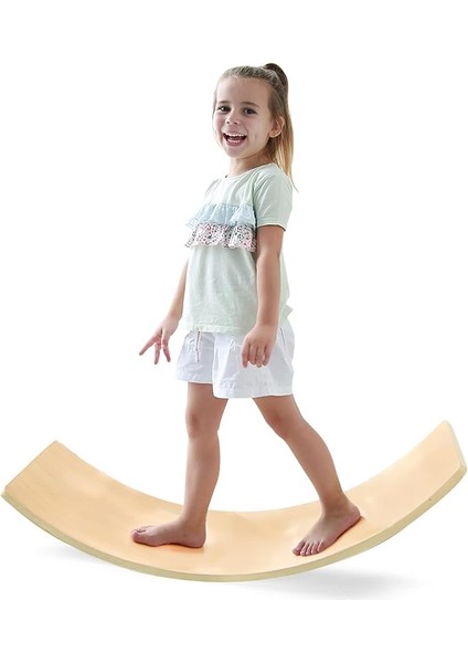 Denge Tahtası - Balance Board- Doğal Ahşap