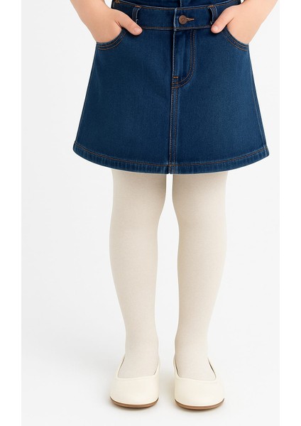 Beyaz %100 Pamuk Nefes Alabilen Terletmez Bebek-Çocuk Kilotlu/külotlu Çorap