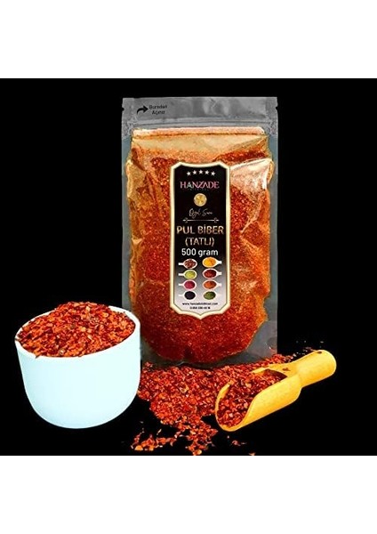 Hanzade Bitkisel Tatlı Pul Biber 500 gr